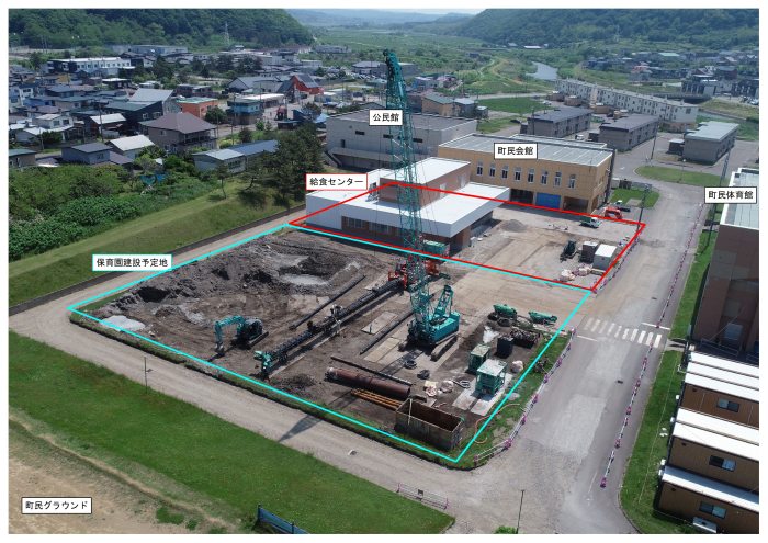 2025/6/10保育園杭打設完了・機械搬出