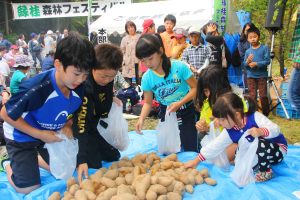 じゃがいも袋詰め1kgピタリ大会