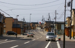 整備中の道道乙部港線