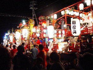 乙部八幡神社例大祭（山車運行）